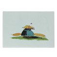 thumbnail image 1 of Fox Cutting Board, Romantic Furry Forest Animal Hugging Each Other with Pink Little Heart Love Friendship, Decorative Tempered Glass Cutting and Serving Board, Small Size, Multicolor, by Ambesonne, 1 of 1