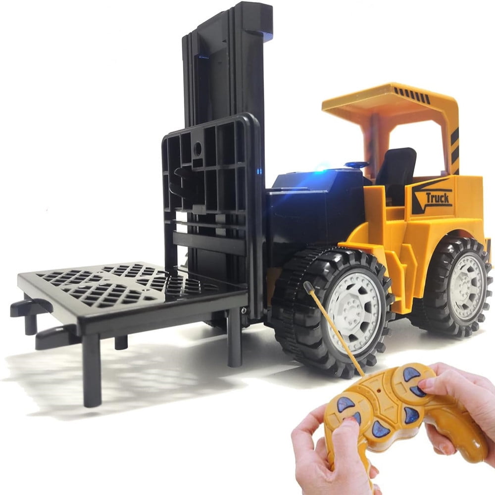 RC Forklift Toy for Kids 5 Channel Remote Control Forklifts, 124 Scale RC Fork Truck with