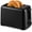 Black, variant on 2-Slice Cool Touch Toaster – 6 Browning Levels, Extra Wide 1.25” Slots for Bagels & Thick Bread, Cancel Function