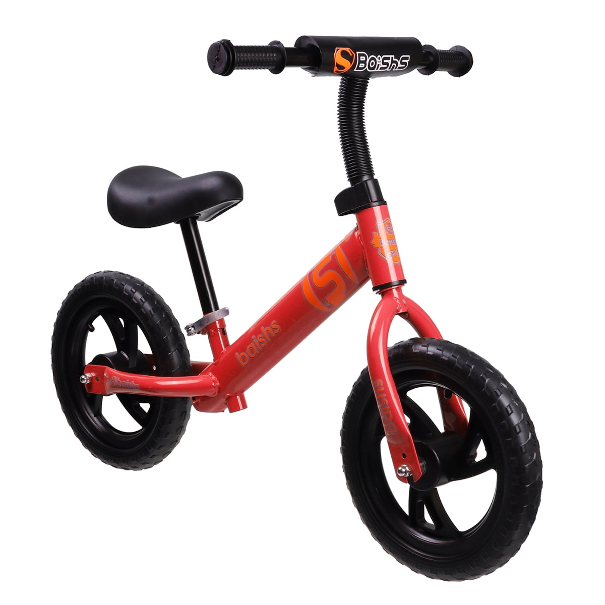 KOOKIDO Balance Bike with Air Tires Kids Bike Without Pedal 12 inch Bike for Kids Ages 3-5 Vibrant Red