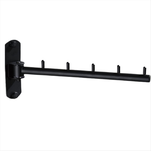 Perchero Móvil de Acero Inoxidable para Colgar Ropa, Giratorio, para Pared, para Interiores y Balcones, Ahorra Espacio.