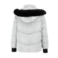 thumbnail image 6 of Wutalume Women's Winter Warm Cotton Jacket Single Breasted Zipper Jacket, Cozy and Lightweight, Comfortable Fit, Ideal for Cold Weather and Everyday Activities,White M, 6 of 6