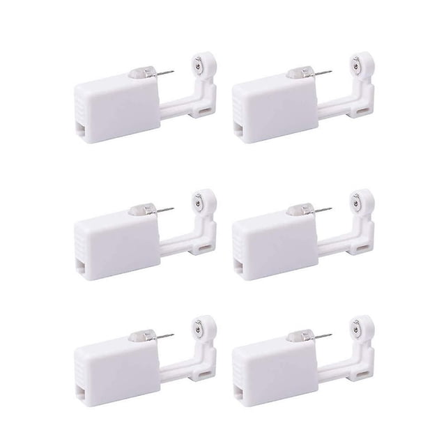 Pistola para perforar orejas, 6 piezas Pistola para perforar orejas desechable, Herramientas para perforar orejas, Pendiente de pistola para perforar orejas, Herramienta para perforar sin dolor, para Afortunado Sencillez