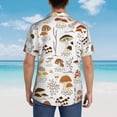 thumbnail image 6 of Bixox Men's Hawaiian Shirts Men's Mushrooms And Butterflies Print Short-Sleeve Shirt-Small, 6 of 8