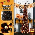thumbnail image 4 of Ayieyill 5ft Halloween Tree Prelit, Pencil Pop up Tree with Light Halloween Decoration | Indoor | Black, 4 of 7