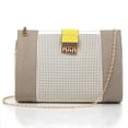 thumbnail image 2 of Women's Vegan Leather Crossbody Clutch Purse with Unique Pinch Lock and Detachablestrap, 2 of 4
