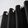 thumbnail image 2 of Dainty Home Malibu Textured Semi-Sheer Linen Look Grommet Top Curtain Set Of 4, 54" x 84" each (Covers Two Windows), 2 of 10
