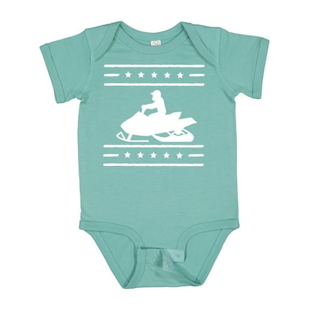 

Inktastic Snowmobile Gift Silhouette Boys or Girls Baby Bodysuit