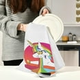 thumbnail image 3 of Funny Unicorn Vomit Rainbow Dish Towels Set of 6, Cartoon Chic Washable Tea Towels Dishcloths Lint-Free 18x28 Inch Fast Drying for Kitchen Restaurant Bar Clean, 3 of 7