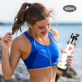 thumbnail image 5 of Yayeee 20oz Insulated Water Bottle Double Wall Stainless Steel with Flip Straw Lid, Retro Shapes, 5 of 7