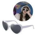 thumbnail image 4 of fenteer 5xSpecial Effects Heart Shaped Sunglasses Love Fashion Eyewear for Party White 5 Pcs, 4 of 8