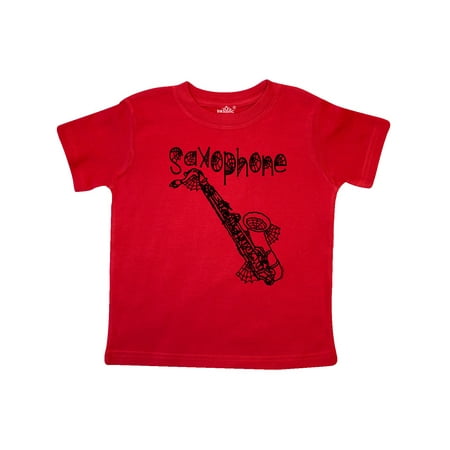 

Inktastic Saxophone Halloween Cobwebs Gift Toddler Boy or Toddler Girl T-Shirt
