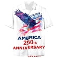thumbnail image 4 of Yindaity Patriotic Mens Shirts 250 Years 1776 2026 250th Vintage 4th July Independence Day T-Shirt(White,4XL), 4 of 6