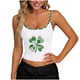 thumbnail image 1 of TaTaai Women's Casual St Patrick Day Top Sleeveless Printed U Neck Cami Solid Color Vest Soft Lightweight Spring Summer Daily Beach Wear Gift, 1 of 6