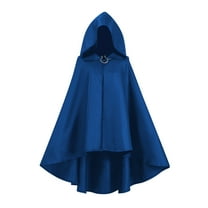 Hvyesh Renaissance Hooded Cloak Medieval Fantasy Cape with hood Unisex Wizard Witch Cape Halloween Cosplay Costume