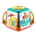 thumbnail image 1 of Juguete De Tambor De Mano Para Niños Forma Linda Tambor De Mano De Hexaedro Hexaedro Atractivo Con Música De Piano Corredor Voz De Animal Para Educación Temprana Infantil Cateissary FN003508-02, 1 of 6