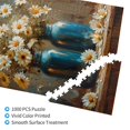 thumbnail image 3 of Disketp Rustic Daisy Mason Jars Custom Puzzle Personalized Puzzles 1000 Pieces, Customized Picture Puzzle for Adult and Teens((29.5×19.7in, Vertical), 3 of 9