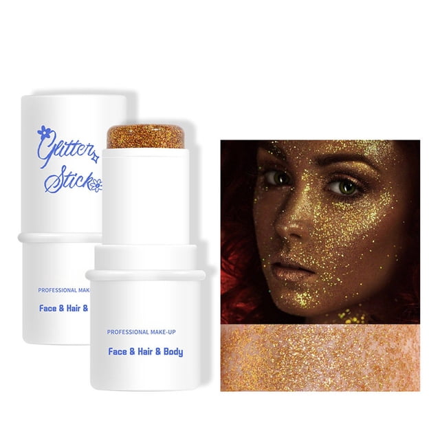 8 Colors Roll On Powder Eyeshadow Glitter Eyeshadow Stick Eye Shadow Powder Makeup Pearl Sequins For Eyes Highlighting, Makeup Eye Shadow