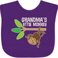 thumbnail image 3 of Inktastic Grandma's Little Monkey Grandchild Boys or Girls Baby Bib, 3 of 4