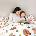 thumbnail image 4 of Erosebridal Cartoon Cute Capybara 7 Pieces Bedding Comforter Set,Cute Rodent Animals Full Bedding Set For Kids Teens Reversible, 4 of 7