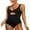 Black, variant on Sociala Womens Plunge One Piece Bath Suit Cut Out Monkini Swimwear With Wide Adjustable Straps