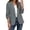 *Gray, variant on Women's Ruched 3/4 Sleeve Open Blazer, Solid Color Work Office Blazer For Women, Ladies' Lightweight Business Casual Jacket with Pockets,Black,S-2XL
