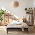 thumbnail image 1 of 14 Inch Twin Size Metal Bed Frame, Heavy Duty Platform Bed Frame Steel Slat Support with Underbed Storage for Single Kids, Student, Adult Bedroom & Dormitory, No Box Spring Needed, Easy Assembly, 1 of 8
