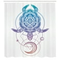 thumbnail image 3 of Ambesonne Turtle Shower Curtain, Geometry Animal, 69"Wx84"L, Multicolor, 3 of 3