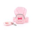 thumbnail image 2 of Cheers.US Dog Harness Backpack and Leash Set Cute Bowknot Print Mesh Detachable Puppy Harness Pet Travel Hiking Food Carrier Bag for Small Medium Dogs, 2 of 7