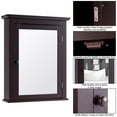 thumbnail image 2 of Exdeerjoy Armoire de Salle de Bain Murale avec Miroir, Armoire Murale de Salle de Bain avec un Miroir Porte Simple Étagères Réglables Poignée Rétro, 2 of 7