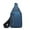 Blue, variant on Double-Layer Water-Resistant Chest Bag, Large Capacity Crossbody Pack for Hiking, Commuting, Phone and Essentials Storage, Reinforced Oxford Material