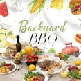 thumbnail image 3 of Backyard BBQ Backdrop Barbecue  Fruit Juice Ice Cream Photography Background Picnic Outdoor Backyard Party Decoration Supplies Favors Cake Table Banner Photo Booth Studio Props, 3 of 4