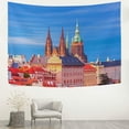 thumbnail image 3 of FREEAMG Beautiful Prague Castle Tapestry Wall Tapestry Wall Hanging Decorative TapestriesWall&nbsp;Blanket&nbsp;Bedding Tapestry for Bedroom Living Room Dorm Home Decor 90"x60", 3 of 7