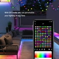 thumbnail image 3 of pitrice Smart APP Control USB LED String Light Fairy Lights Multiple Modes Outdoor for Garden Christmas Wedding Party Lamp 5m/50 Lights, 3 of 7