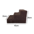 thumbnail image 4 of Escaleras antideslizantes Zulema para perros Cubierta suave y lavable Escalera de escaleras para gatos, 4 of 8