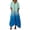 A31 Blue, variant on Maxi Kaftan Dresses for Women with Pockets 3/4 Sleeve V Neck Gradient Summer Dress Comfy Daily Wear Oversized Vacation Sundresses XXL