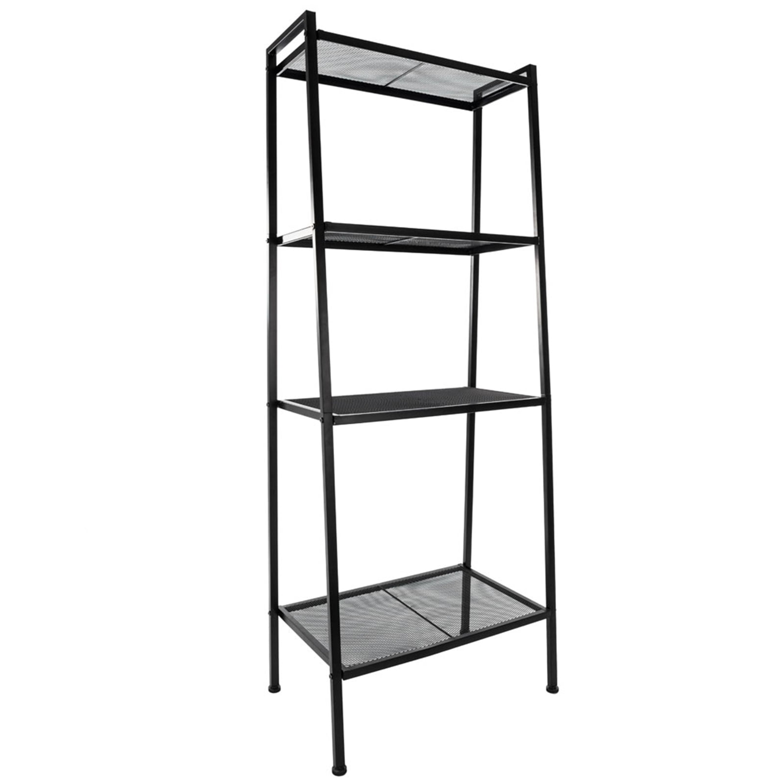 Private Jungle 4-Tier Multipurpose Iron Widen Ladder Bookshelf Plant Storage Organizer Rack, Shelf Display Rack for Home or Office Use (Black) Private Jungle 4-Tier Multipurpose Iron Widen Ladder Bookshelf Plant Storage Organizer Rack, Shelf Display Rack for Home or Office Use (Black)