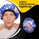 thumbnail image 3 of Gorro para el cabello de ala ancha Cabeza de baño Bufanda Gorro de dormir Suavidad de moda Sombrero Turbantes Cubierta para la cabeza Envolturas para el cabello para mujeres que duermen azul real Advancent AP008211-07, 3 of 6