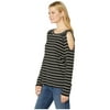 Karen Kane Cold Shoulder Top Stripe