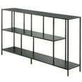 thumbnail image 3 of Evelyn&Zoe Winthrop 52" Wide Rectangular Console Table, Gunmetal Gray, 3 of 3