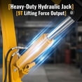 thumbnail image 4 of Yellow Folding Hydraulic Crane, Compact Engine Hoist, Heavy Duty Lift with Leveler, 2 Ton, 37in Width, for Equipment Maintain, Workshop, Industrial, 4 of 19
