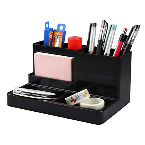 Desk Organizer Desktop Office Pencil Stationery Pen Holder Sorting Storage Box 
