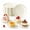 Beige, variant on 60 Pcs Mini Dessert Plates, Artrylin 3.5 Inch Cupcake Plates, Disposable Small Cupcake Trays with Scalloped Rim for Appetizer, Pastry Display, Wedding & Party Supplies, Gold