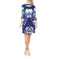 thumbnail image 2 of Women's Printed 3/4 Sleeve Mini Dress, 2 of 4