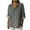 Gray, variant on VEKDONE Women's Linen Button Shirts Fall Long Sleeve V-Neck Tunic Tops Polka Dot Print Plus Size Blouse Casual Loose Lightweight Pullover Top