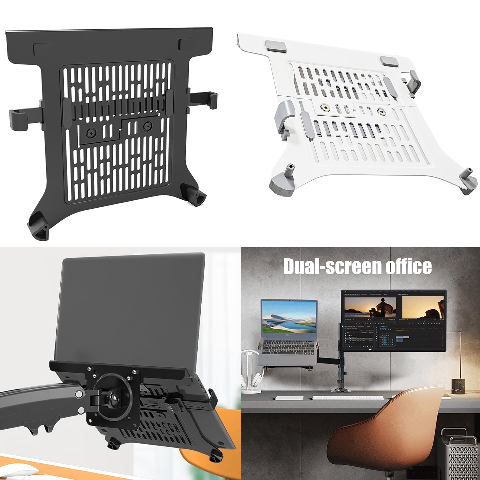 COOLHOOD Adjustable Laptop Stand Notebook Holder Arm Mount Bracket Ventilated For 10-17" Laptops