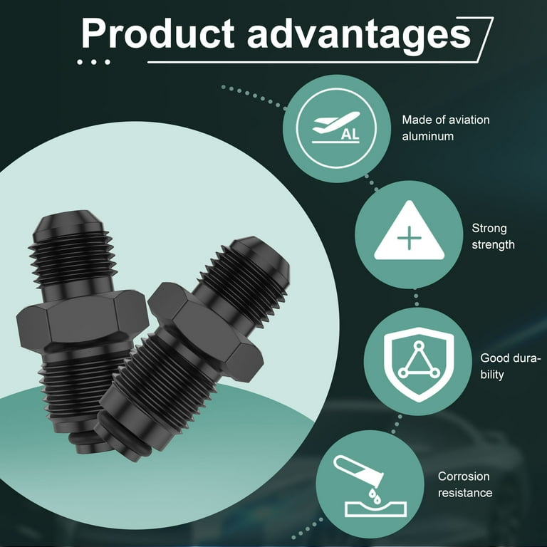 6AN Power Steering Adapter With 16mm X 1.5 O-Ring Seal - Russell - Foto 3