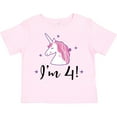 thumbnail image 3 of Inktastic 4th Birthday Cute Unicorn Girls Toddler T-Shirt, 3 of 5