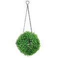 thumbnail image 1 of KAKOWELY Bola topiaria colgante, bola topiaria artificial con cadena para boda, patio, balcón, jardín, planta colgante., 1 of 5