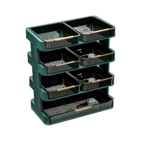 

4 Layer Stacking Shelf Easy Use Home Dish Rack Large Capacity Kitchen Organizer